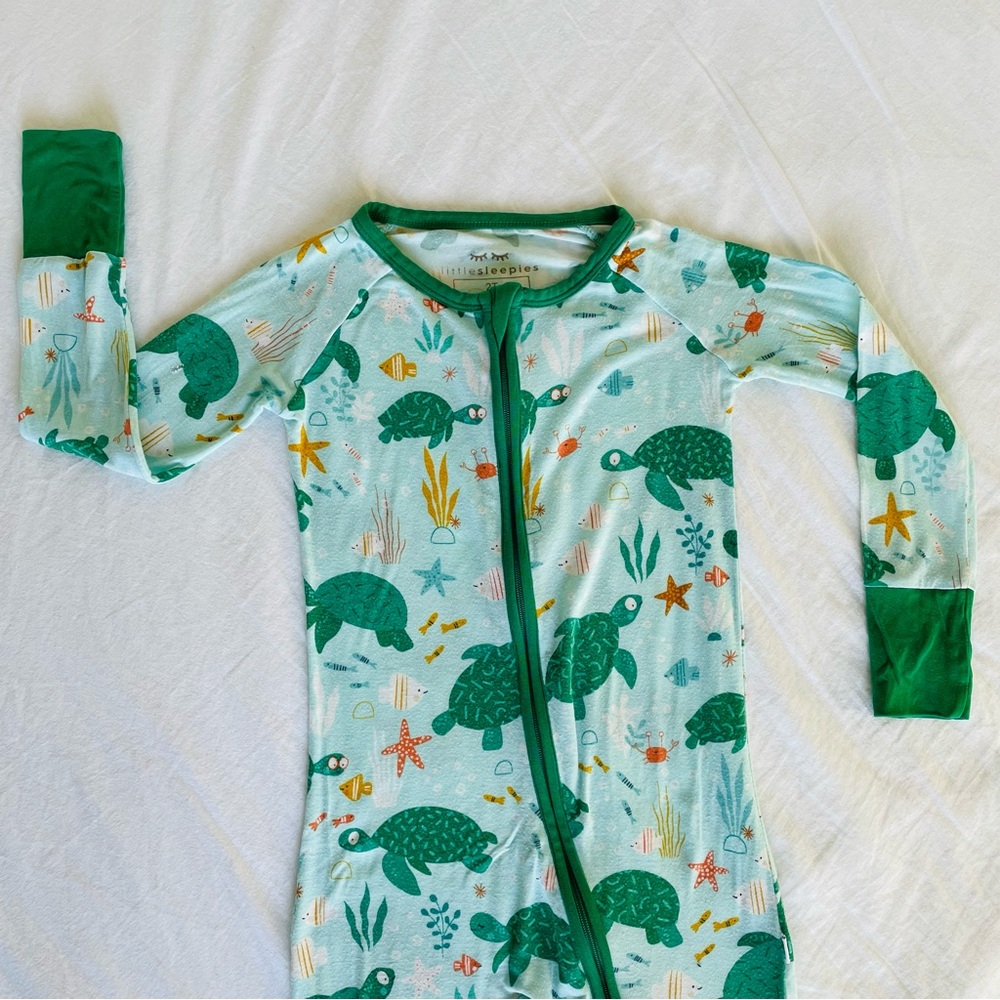 Little Sleepies Sea Turtle Friends Zippy 2T